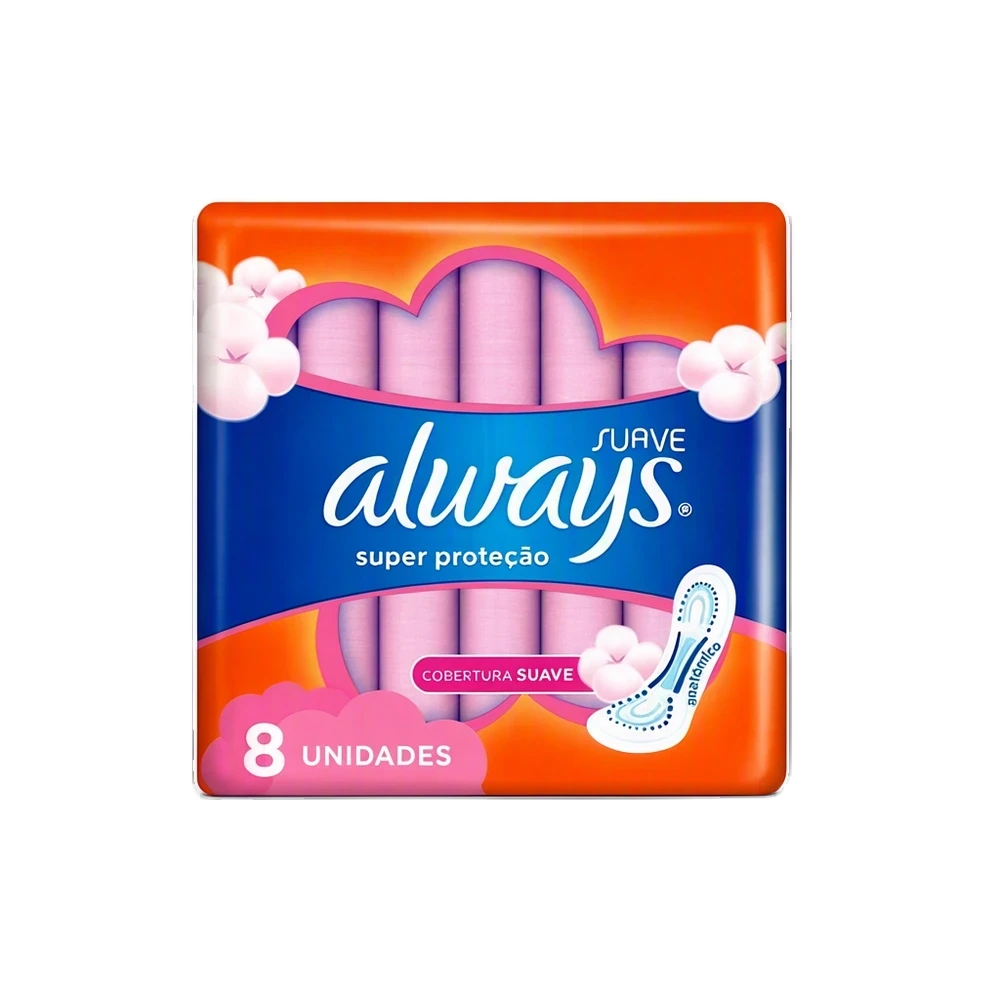 Absorvente Always Suave 8un
